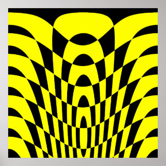 Corey Tiger 80er Vintag Op Art Poster