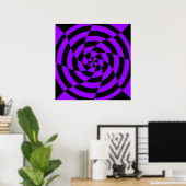 Corey Tiger 80er Vintag Op Art Poster (Heimbüro)