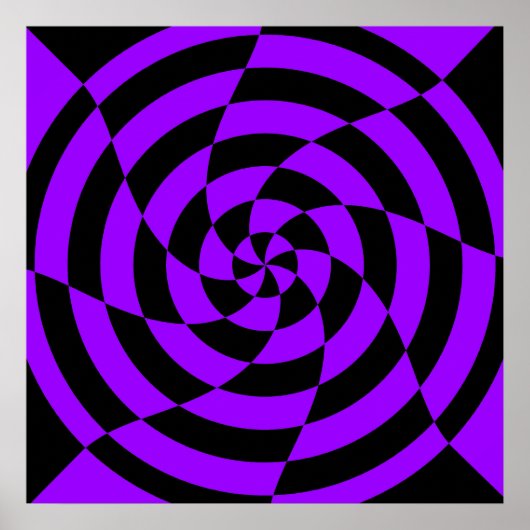 Corey Tiger 80er Vintag Op Art Poster (Vorne)
