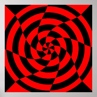 Corey Tiger 80er Vintag Op Art Poster