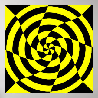 Corey Tiger 80er Vintag Op Art Poster