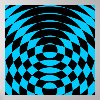 Corey Tiger 80er Vintag Op Art Poster