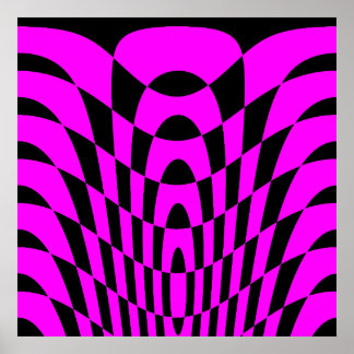 Corey Tiger 80er Vintag Op Art Poster