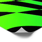 Corey Tiger 80er Vintag Op Art Poster (Ecke)
