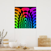 Corey Tiger 80er Vintag Op Art Poster (Küche)