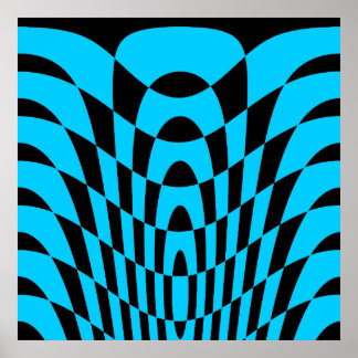 Corey Tiger 80er Vintag Op Art Poster
