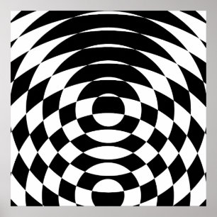 Corey Tiger 80er Vintag Op Art Poster