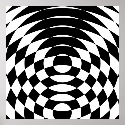 Corey Tiger 80er Vintag Op Art Poster (Vorne)