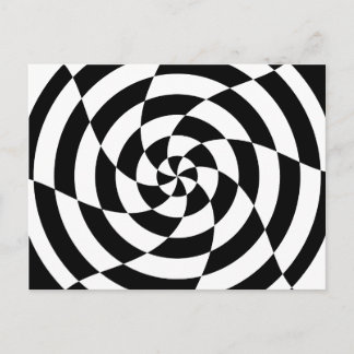 Corey Tiger 80er Vintag Op Art Postkarte