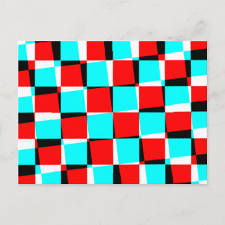 Corey Tiger 80er Vintag Op Art Postkarte