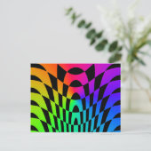 Corey Tiger 80er Vintag Op Art Postkarte (Stehend Vorderseite)