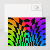 Corey Tiger 80er Vintag Op Art Postkarte (Vorne/Hinten)