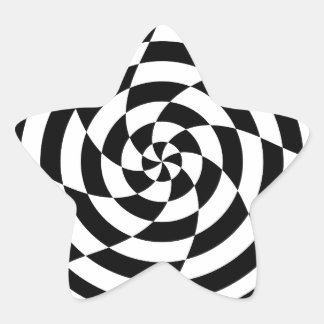 Corey Tiger 80er Vintag Op Art Stern-Aufkleber