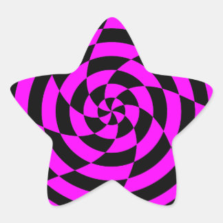 Corey Tiger 80er Vintag Op Art Stern-Aufkleber