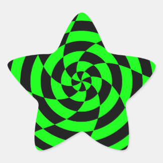 Corey Tiger 80er Vintag Op Art Stern-Aufkleber