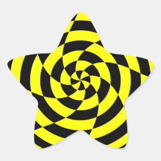 Corey Tiger 80er Vintag Op Art Stern-Aufkleber
