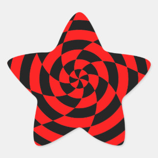 Corey Tiger 80er Vintag Op Art Stern-Aufkleber