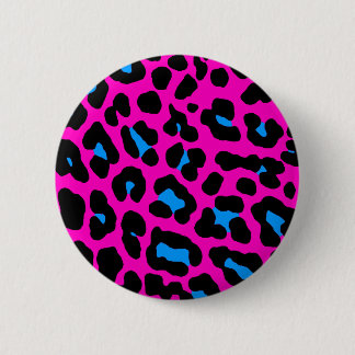 Corey Tiger 80er Vintag Pink Leopard Button