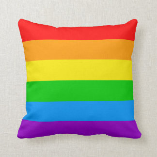 Corey Tiger 80er Vintag Retro Regenbogen Streifen Kissen
