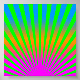 Corey Tiger 80er Vintag steigende Sonnenstrahlen Poster