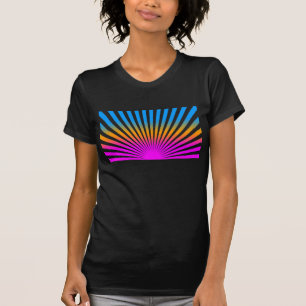 Corey Tiger 80er Vintag steigende Sonnenstrahlen T-Shirt
