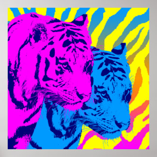 Corey Tiger 80er Vintag Twin Tigers Poster