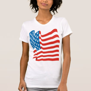 Corey Tiger 80er Vintage-amerikanische Flagge T-Shirt