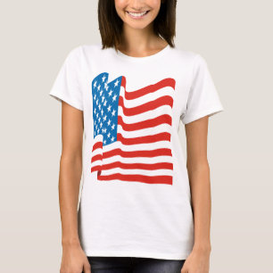 Corey Tiger 80er Vintage Amerikanische Flagge T-Shirt