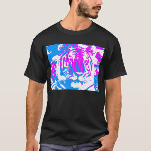 Corey Tiger 80er Vintage Op Art T-Shirt