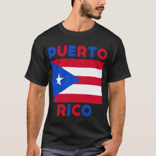 Corey Tiger 80er Vintage Puerto Rico-Flagge T-Shirt
