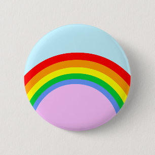 Corey Tiger 80er Vintage Regenbogen Button