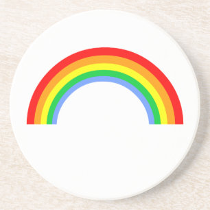 Corey Tiger 80er Vintage Regenbogen Sandstein Untersetzer