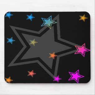 Corey Tiger-80er Vintage Sterne Mousepad