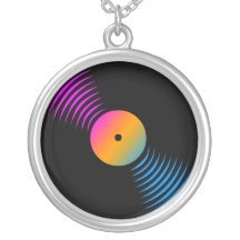 Corey Tiger 80er Vinyl Record Necklace
