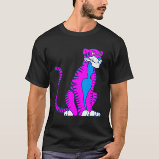 COREY TIGER 80's ALERT PINK TIGER T-Shirt