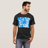 COREY TIGER 80's BLAUE TIGER FACE T-Shirt (Vorne ganz)