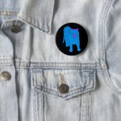 COREY TIGER 80's BLAUE TIGER STEHEND Button (Beispiel)