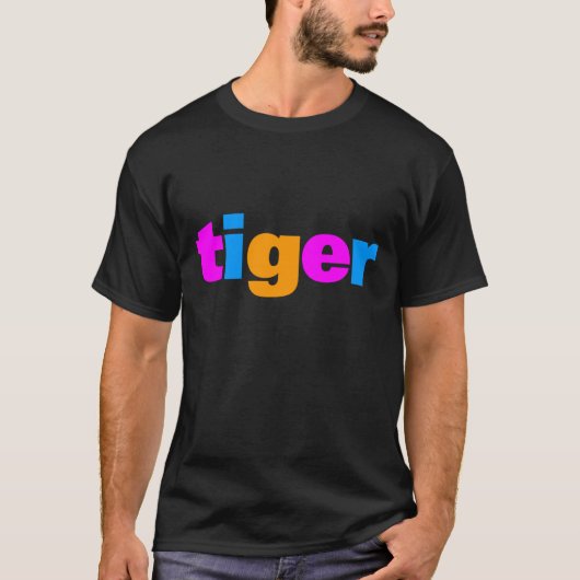 COREY TIGER 80's MULTI TIGER SIMPLE T-Shirt (Vorderseite)