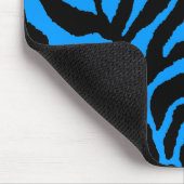 COREY TIGER 80'S RETRO BLUE BLACK STRIPES MOUSEPAD (Ecke)