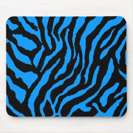 COREY TIGER 80'S RETRO BLUE BLACK STRIPES MOUSEPAD (Vorne)