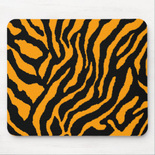 COREY TIGER-Achtzigerjahre RETRO ORANGE SCHWARZE Mousepad