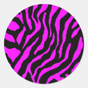 COREY TIGER-Achtzigerjahre RETRO TIGER STRIPES Runder Aufkleber