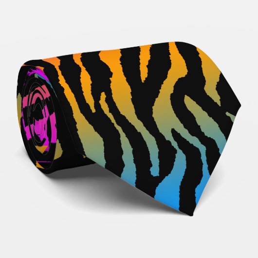 COREY TIGER NEUER WAVE STRIPE TIGER KRAWATTE (Gerollt)