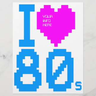 Corey Tiger Retro "I Liebe 80er" 2 Flyer