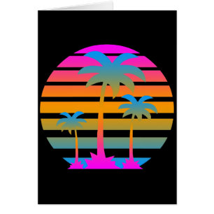 COREY TIGER RETRO SONNENUNTERGANG PALMEN