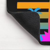 COREY TIGER RETRO SUNSET PALM BÄUME MOUSEPAD (Ecke)