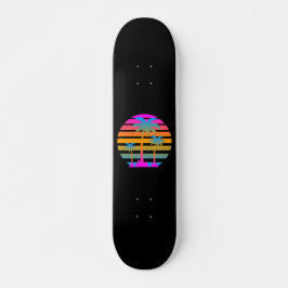 COREY TIGER RETRO SUNSET PALM BÄUME SKATEBOARD