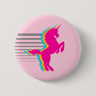 COREY TIGER RETRO VINTAG UNICORN DER 80er Jahre Button
