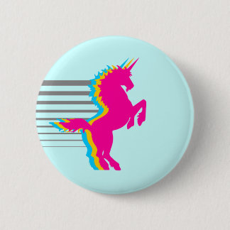 COREY TIGER RETRO VINTAG UNICORN DER 80er Jahre Button