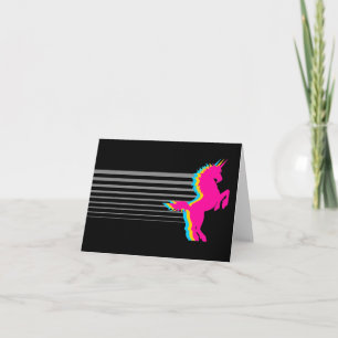 COREY TIGER RETRO VINTAG UNICORN DER 80er Jahre Karte